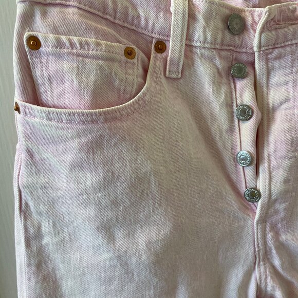 COPY - Levis 501 skinny pink acid wash jeans size 26 - Picture 2 of 7